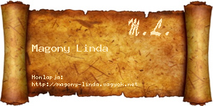 Magony Linda névjegykártya